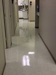 A polished commercial floor after service